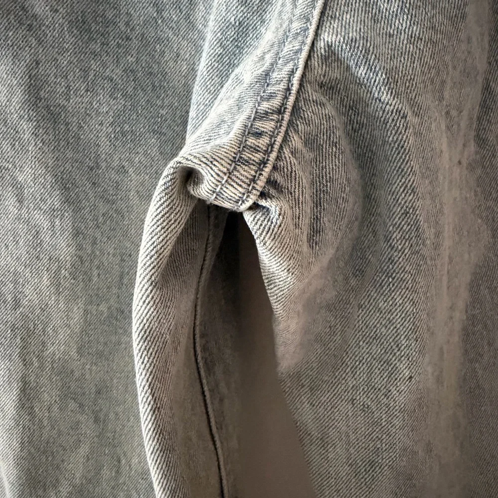 NWT White Fox Did You Miss Me Mid Rise Straight Leg Denim Size Medium Acid Wash - Picture 12 of 16